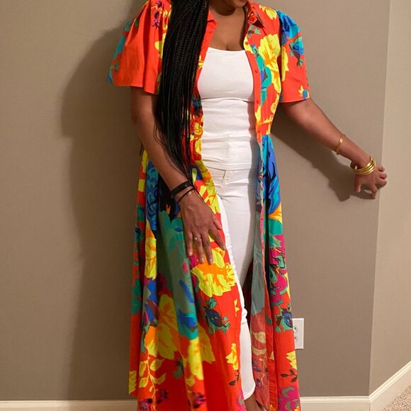 Christopher John Rogers x Target Floral Puff Sleeve Shirtdress - Picture 9 of 10